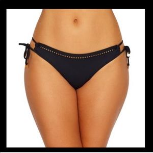 Azura Australia Side Tie Navy Bikini Bottom Sz 6